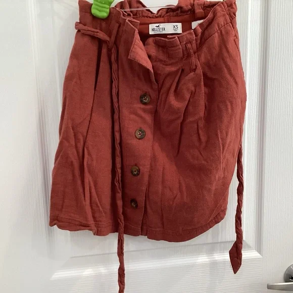 Make Offer! Hollister Women's Terracotta Mini Skirt - Picture 1 of 6